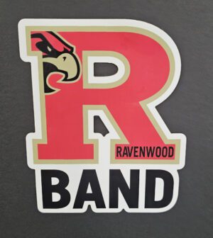 Ravenwood Band R logo sticker.